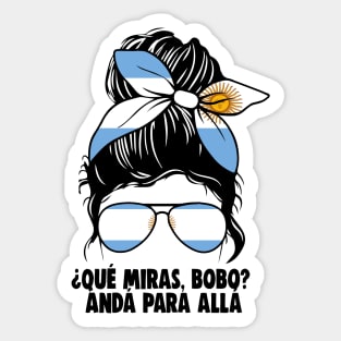 Que Miras Bobo Sticker